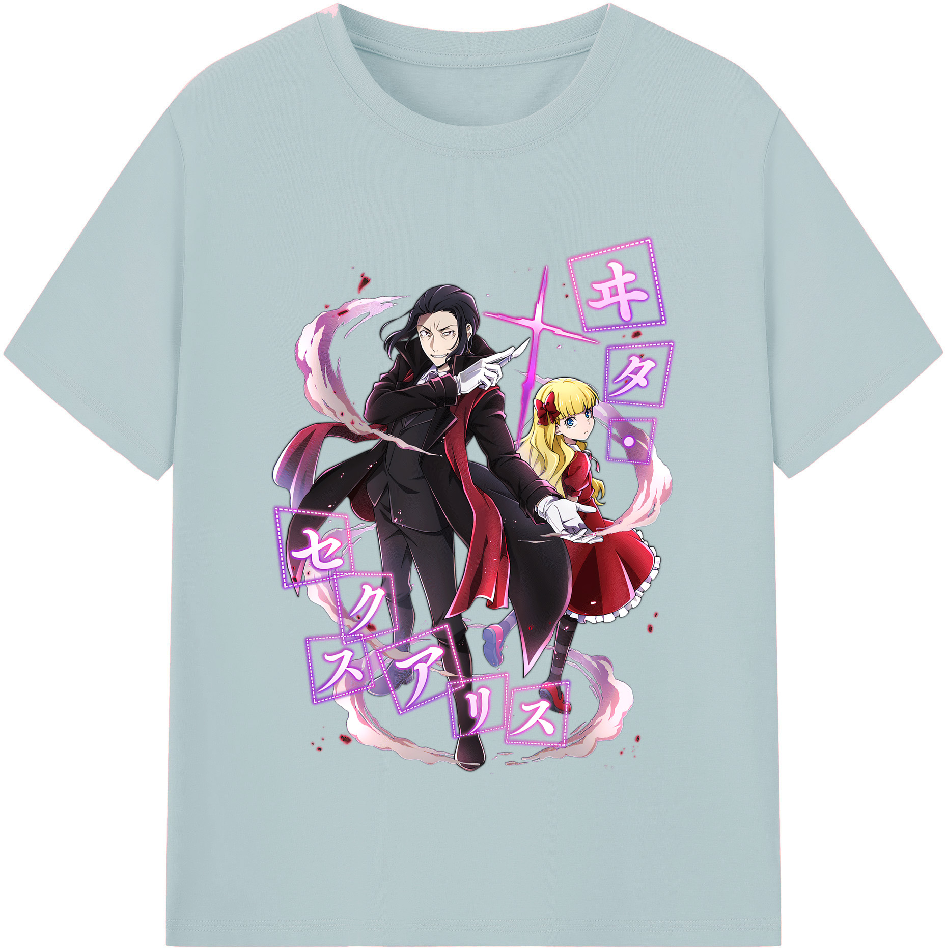 （画像用） 文豪ストレイドッグス Bungo Stray Dogs 綿100％半袖Tシャツ（フロントプリント）